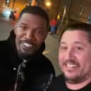 Local man Steven Garbutt grabbed a picture with Jamie Foxx outside the restaurant