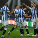 Ex-Huddersfield Town' defender and new Doncaster Rovers signing Matty Pearson, far right. Picture: Jonathan Gawthorpe.