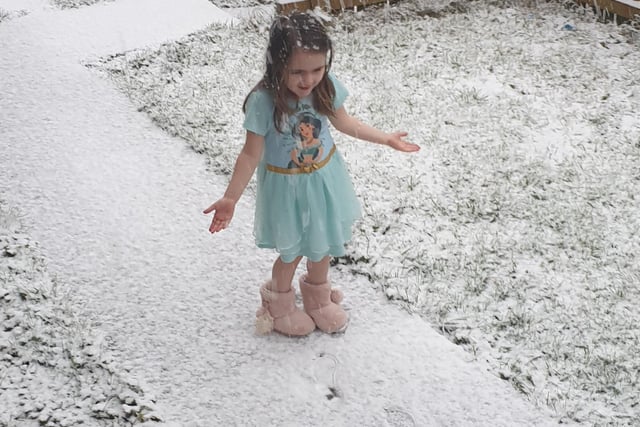 Dancing in the snow. From Amy Louise Retallic.