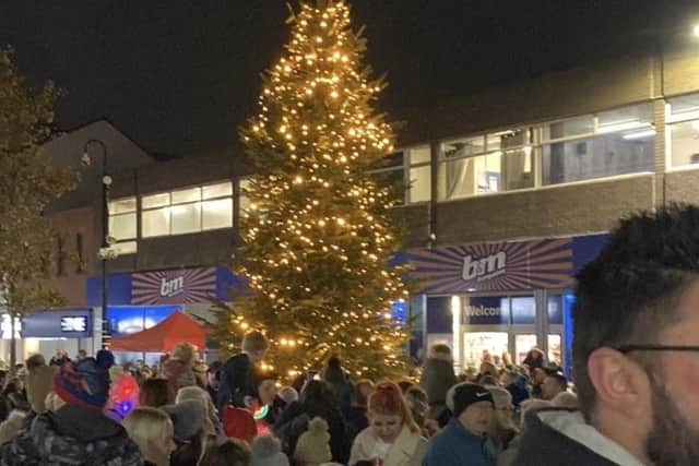 A previous lights switch-on in Mexborough.