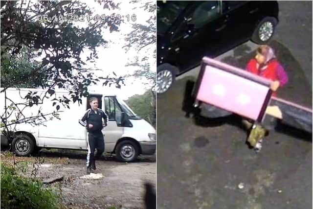 Doncaster Council has released images of people it wants to trace over flytipping.