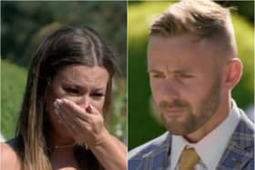 Tayah was left in tears after Adam announced 'something is missing' at their vows renewal. (Photos: E4).