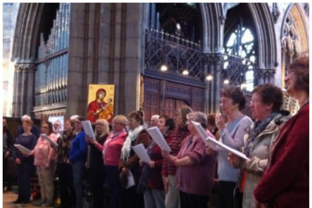 Doncaster Minster community choir.
