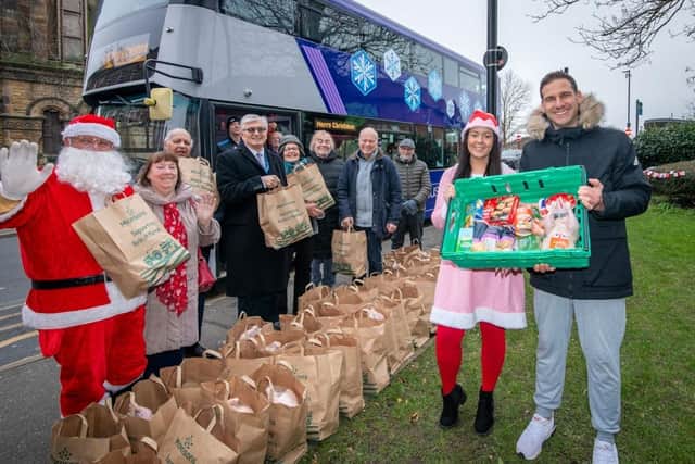 First South Yorkshire donated 200 meals to foodbanks this Christmas.