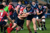 Doncaster Knights Fred Davies carries the ball against London Scottish (Picture: Jonathan Gawthorpe)