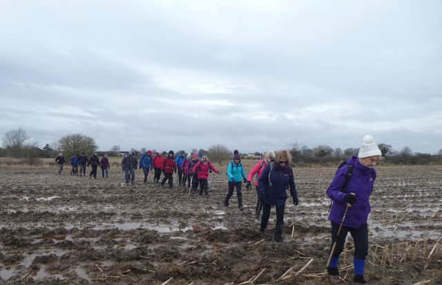 A muddy walk at Misterton
