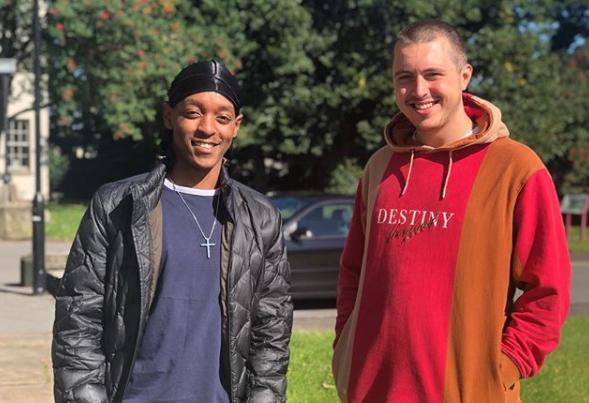 This week we met with musical duo GSD who are releasing their very first albumn on Friday, August 28. We shared this photo of the pair stood in front of St George's Minster.