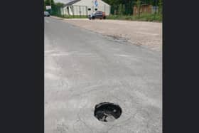 The sinkhole on Scouting Way, Cantley
