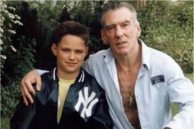 Gangster Reggie Kray with his 'adopted' Doncaster son Brad Lane. (Photo: SWNS)