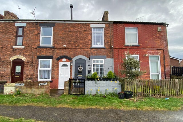The £100,000 property is part of a line of terraced houses in Doncaster