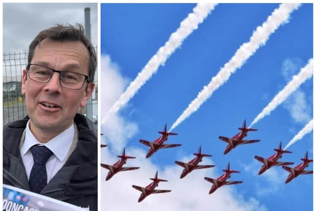 MP Nick Fletcher wants a Red Arrows flypast in Doncaster.