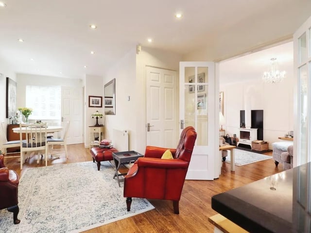 A stylish interior - dining and seating areas flow one to another.