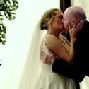 Jenny and Chris Hulme got married in a truly exotic setting at the wildlife resort.