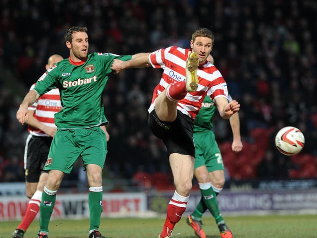12/13 appearances: 35. 
The centre half remained with Rovers for two more years after the League One title win but managed only 25 more appearances with a back injury robbing him of the chance to play regularly in the Championship. Following his release from Rovers in 2015 he spent six months with Stevenage before a switch to Lincoln, where he played out his career until retirement last summer. He moved in coaching with the Imps and was caretaker manager for a three game spell earlier this season but left Sincil Bank in January.