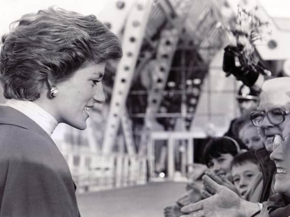 Princess Diana visits The Dome in November 1989.