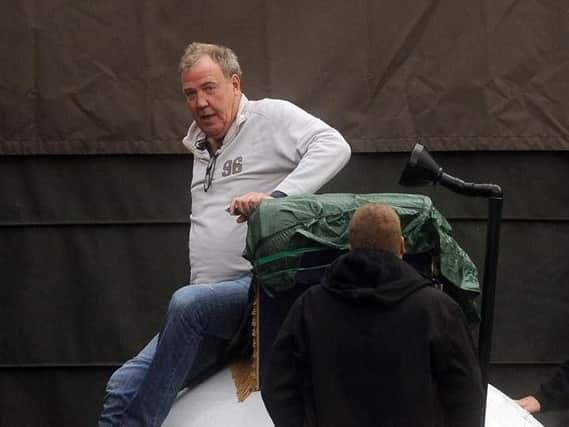 Jeremy Clarkson filming his new series, The Grand Tour in Whitby.