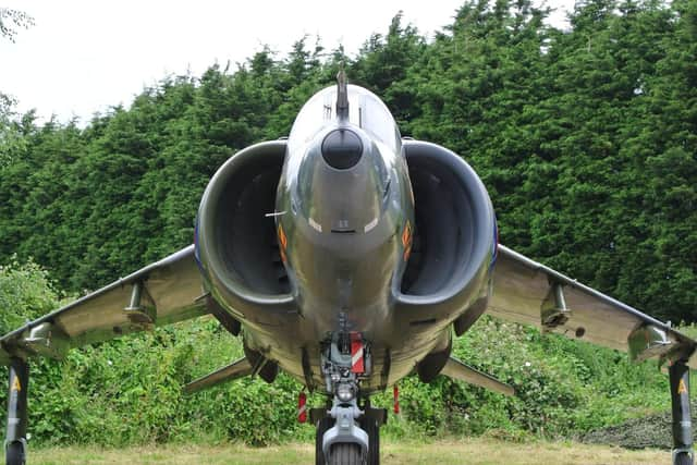 The jump jet saw action in the Falklands.