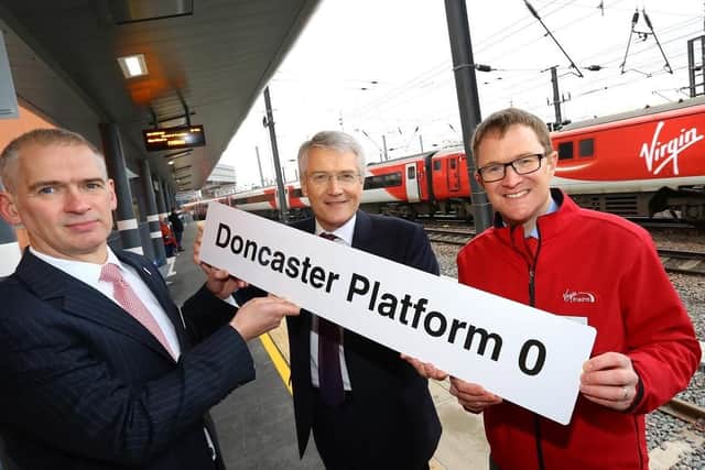 Platform 0 was opened at Doncaster train station this morning