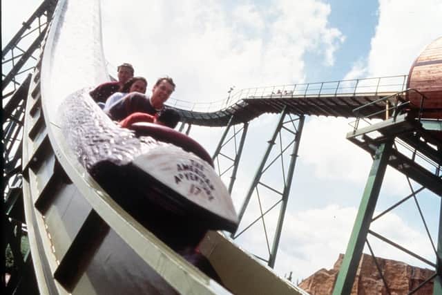 The log flume was one of the park's most popular rides.