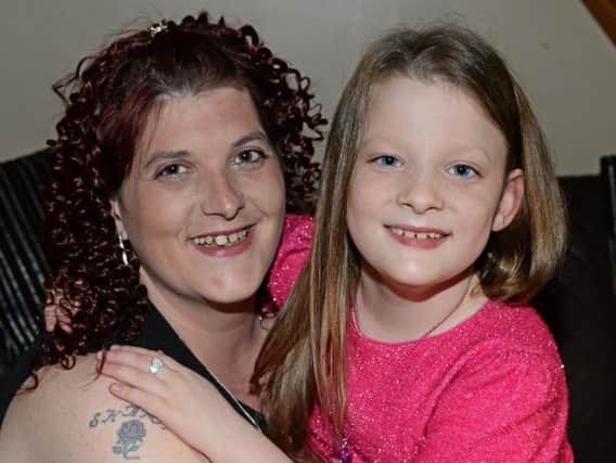 Sharon Meads with her 'miracle' daughter Jessica Weston, aged nine (Marie Caley)