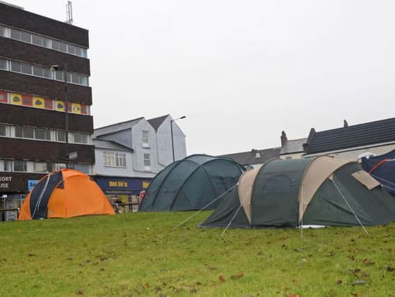 Doncaster Tent City was set up to highlight the plight of rough sleepers