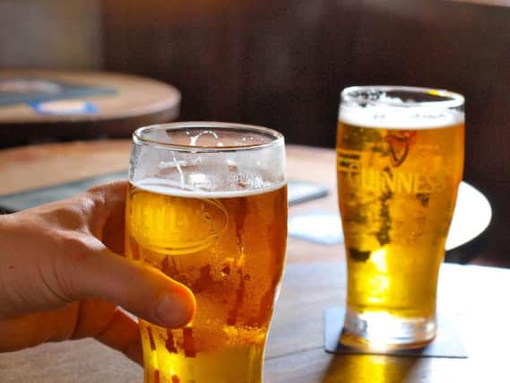 Pre lunchtime boozing is a British tradition.