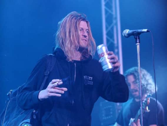 Wes Scantlin of Puddle of Mudd at Doncaster's Diamond Live Lounge. (Photo: Robin Burns).