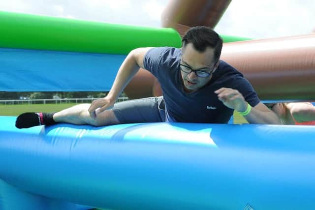 The 1,000ft challenge came to Doncaster Racecourse.
