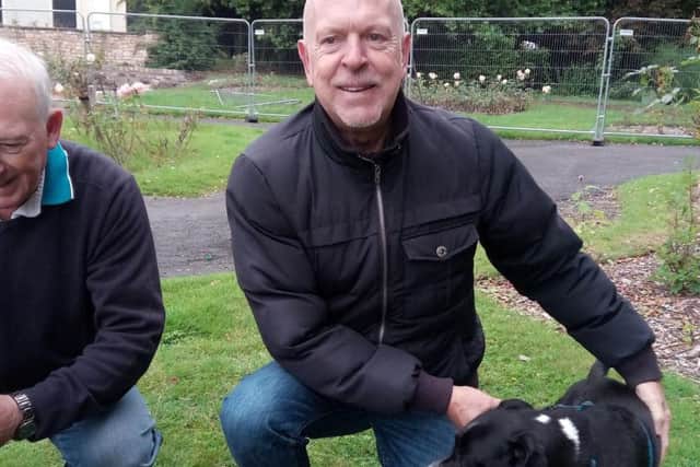 Rod Matthew, aged 61, with his dog Jack
