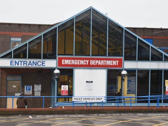 The emergency department at Doncaster Royal Infirmary