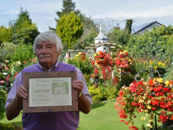 Stuart Grindle of Tickhill has Britain's number one lawn.