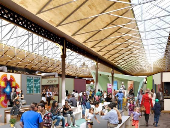 Artists impression of the planned revamped Doncaster Wool market