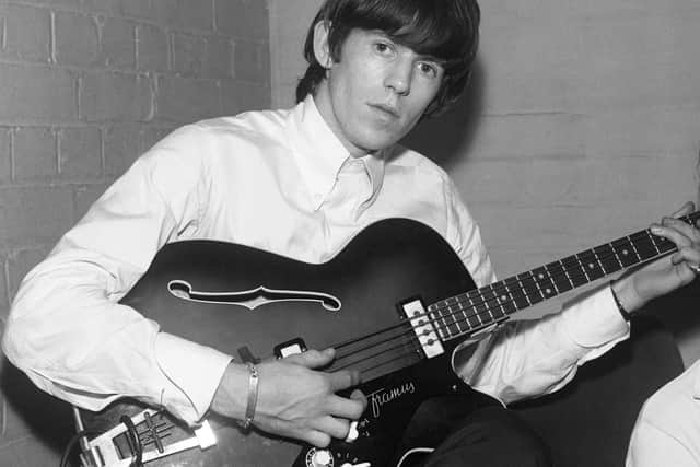 Keith Richards backstage at the Gaumont in Doncaster. Photo: Paul Beriff/SWNS