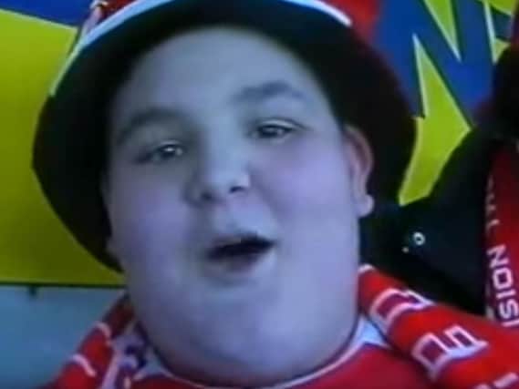 Doncaster Rovers supporter Jake 'Pie Man' Power (Photo: YouTube).
