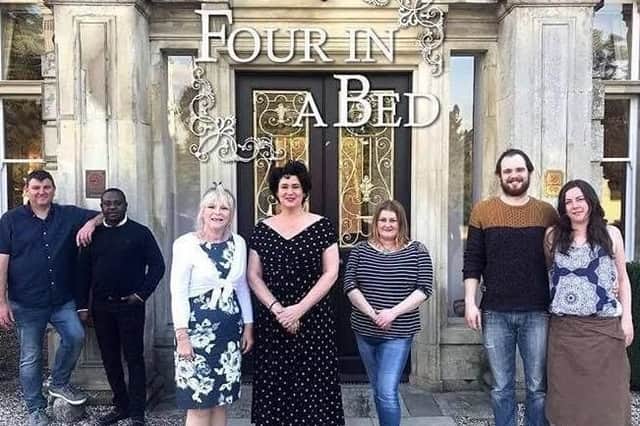 Tracy Ward (third from right stars in the new series of Four In A Bed).