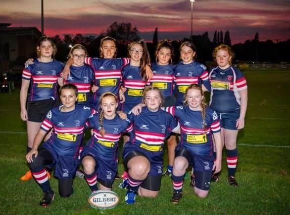 Members of Doncaster Demons' age group set up