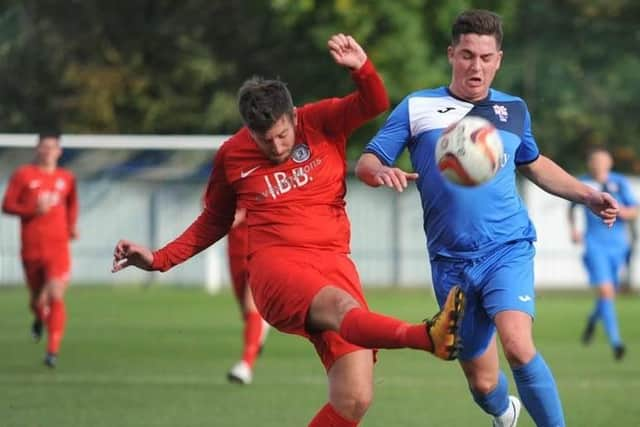 Action from Rossington Main's clash with Parkgate. Picture: Russ Sheppard