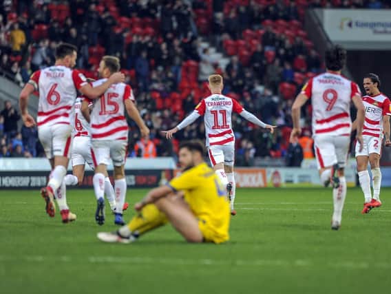 Ali Crawford celebrates his goal.