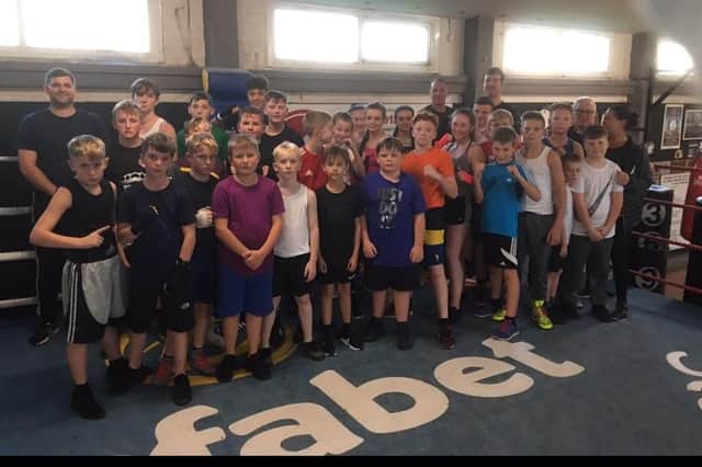Members of Freedom Boxing Club in Lindholme