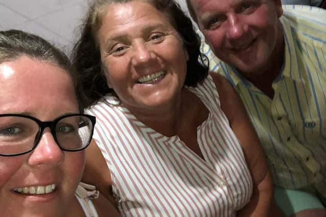 Becky doted on her mum, Samantha and step-dad Dougie