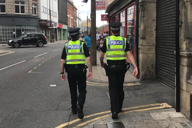 Police patrols in Doncaster town centre. Picture: George Torr