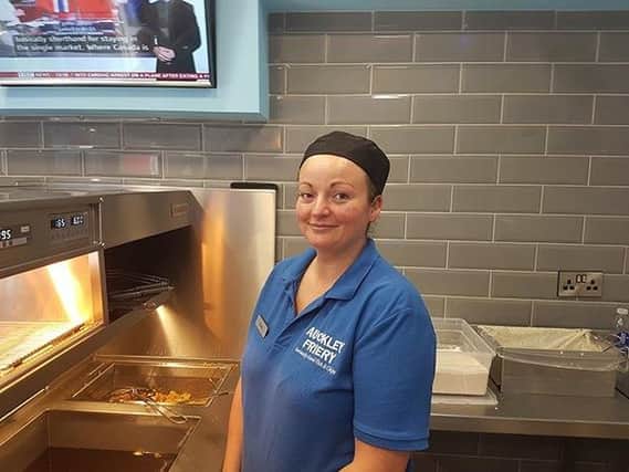 Kerry Morrall, who works as a chef at Auckley Friery in Doncaster, has been nominated for the Unsung Heroaward atthe National Fry Magazine awards