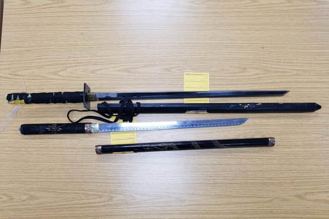 Swords found in a car stopped by police officers in Doncaster overnight