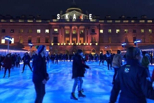 The ice rink at Somerset House