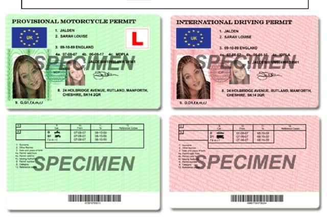 Warning about fraudulent use of passports or driving licences
