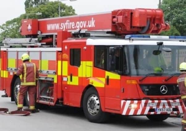 A South Yorkshire Fire and Rescue Service appliance