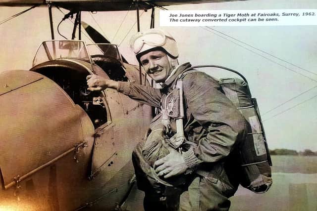 John Jones about to board a Tiger Moth