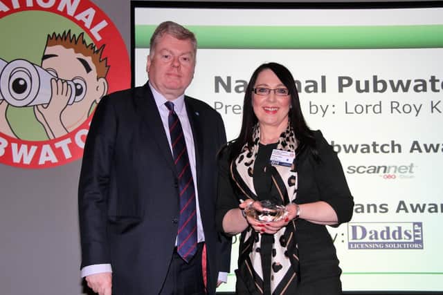 Doncaster Pubwatch Chair Sharon Fidder wins National Award of Merit.