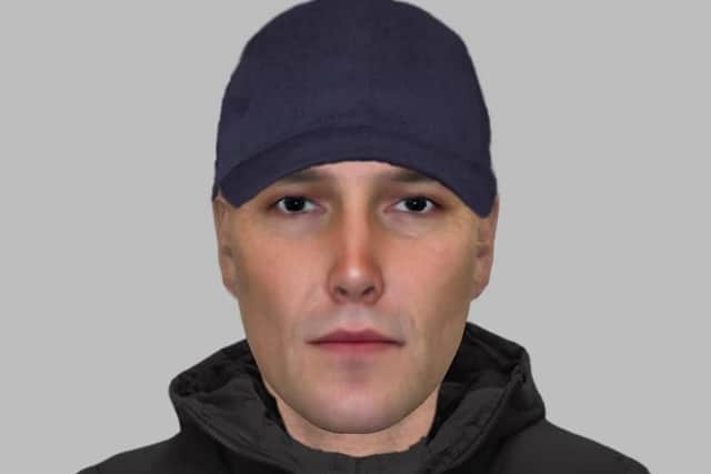 An E-fit has been produced of a man wanted by the police over a burglary in Doncaster