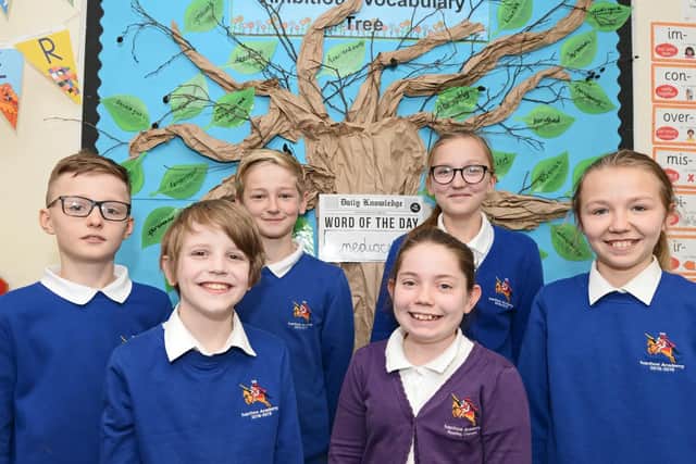 Year six children pictured at Conisbrough Ivanhoe Primary Academy. Picture: NDFP-12-02-19-IvanhoePrimary-3